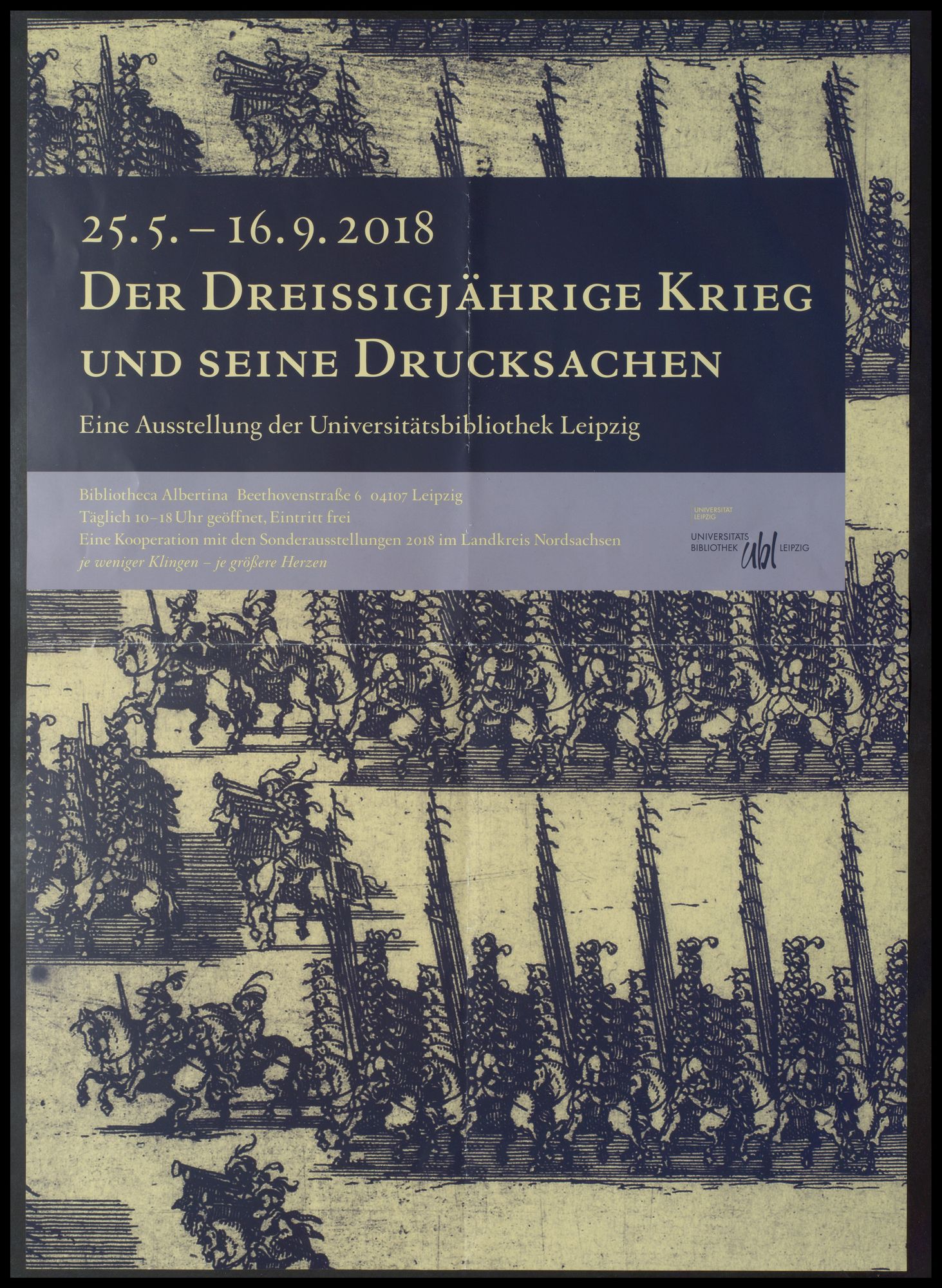 Universitätsbibliothek Leipzig: Ausstellung "Der Dreißigjährige Krieg und seine Drucksachen"